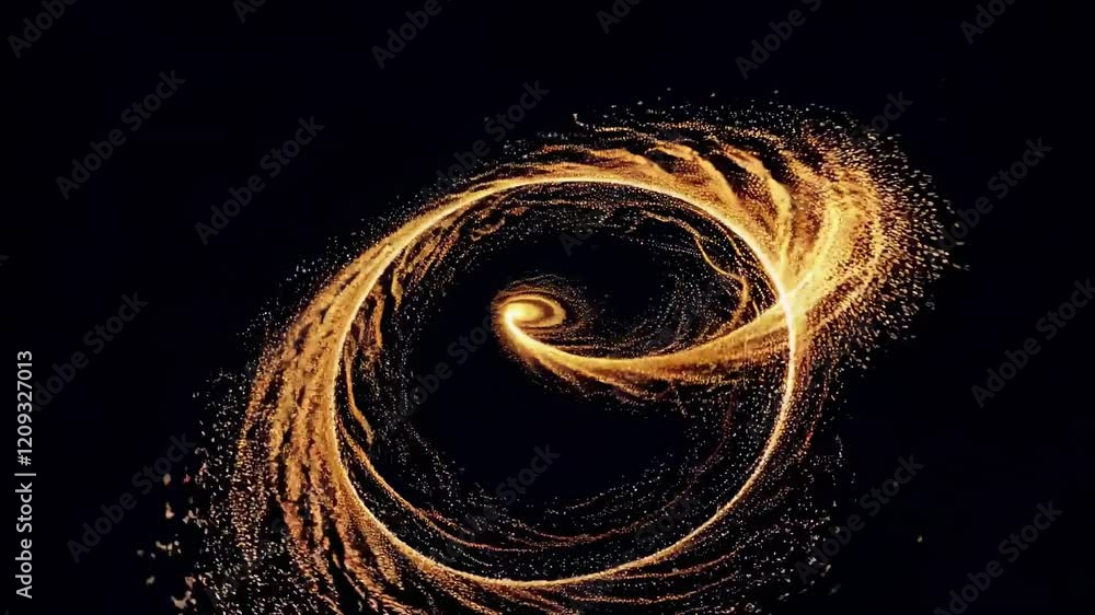 Poster exploring the mesmerizing patterns created by molten metal flowing in a circular motion during late-
