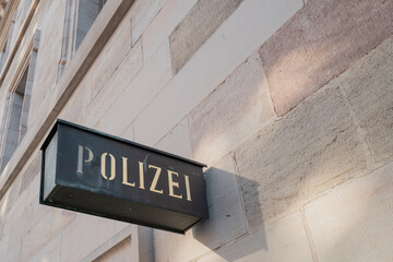 Obraz premium Polizei Nürnberg Rathaus