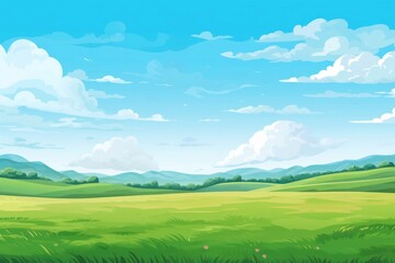 Obraz premium Scenery simplified empty grassland landscape outdoors nature