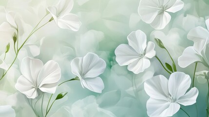 Fototapeta premium Beautiful seamless floral water color pattern Set, watercolor wild flowers, leaves and grass,Collection botanic garden elements, isolated illustration in rustic or vintage style,copy space.