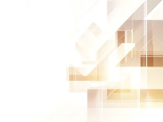 Fototapeta premium Abstract Beige and White Geometric Design