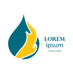 oil and gas fuel mining logo design