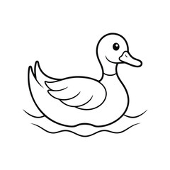 a duck takes to water .eps