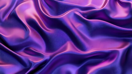 Obraz premium Draped iridescent fabric in shades of purple and pink