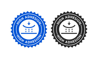 High Adhesion badge logo template illustration
