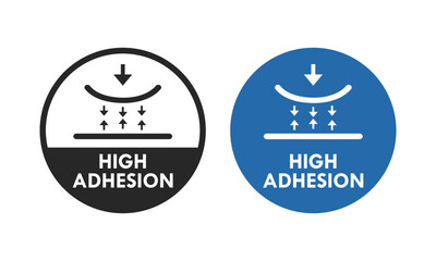 High Adhesion badge logo template illustration