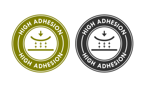 High Adhesion badge logo template illustration