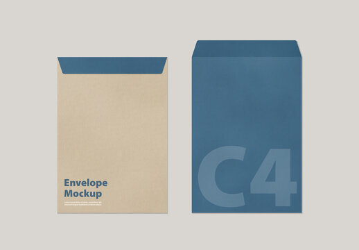 Two C4 Envelope Mockups