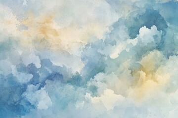 Sky watercolor background painting