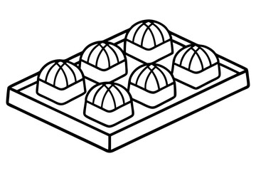 Chocolate Delights Line Drawing Set