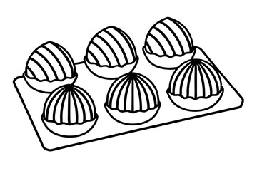 Chocolate Delights Line Drawing Set