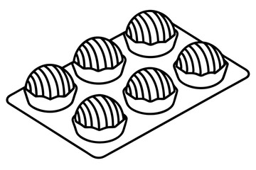 Chocolate Delights Line Drawing Set