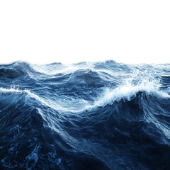 Fototapeta premium Water wave isolated on transparent background