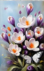 Fototapeta premium white frangipani flowers