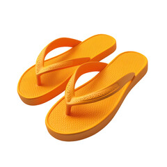Flip flop, sandals, slipper in 3d style with transparant background