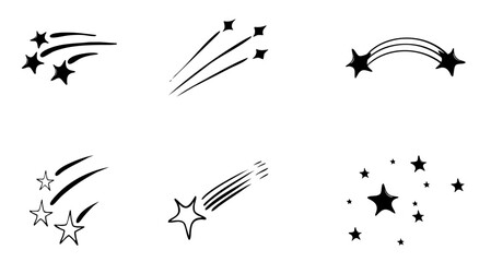 Set Collection Sparkle Doodle Illustration