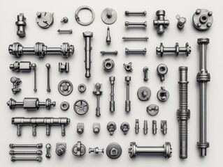 Obraz premium Various bolts and nuts