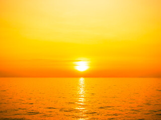 Sea sky sunset evening background sunrise dusk cloud dramatic orange twilight red warm sunny dawn sunshine romantic calm nature, cloudscape summer autumn spring scene, environment ecosystem