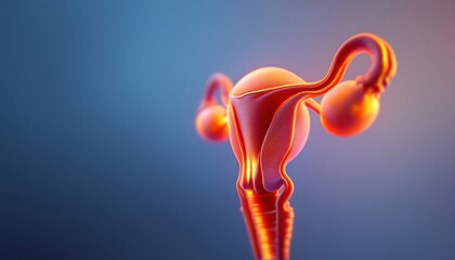 Human Female Reproductive System: Anatomy of the Uterus, Fallopian Tubes, and Ovaries - 3D Medical Illustration