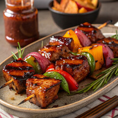 lamb chops with vegetables
