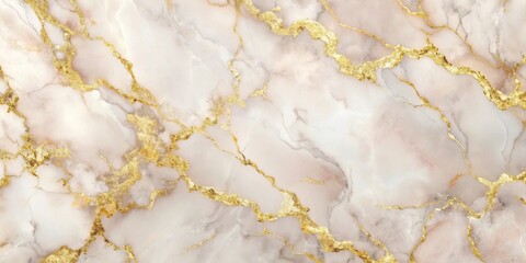 Fototapeta premium Elegant Cream Marble with Golden Veins Luxurious Background Texture for Design Projects