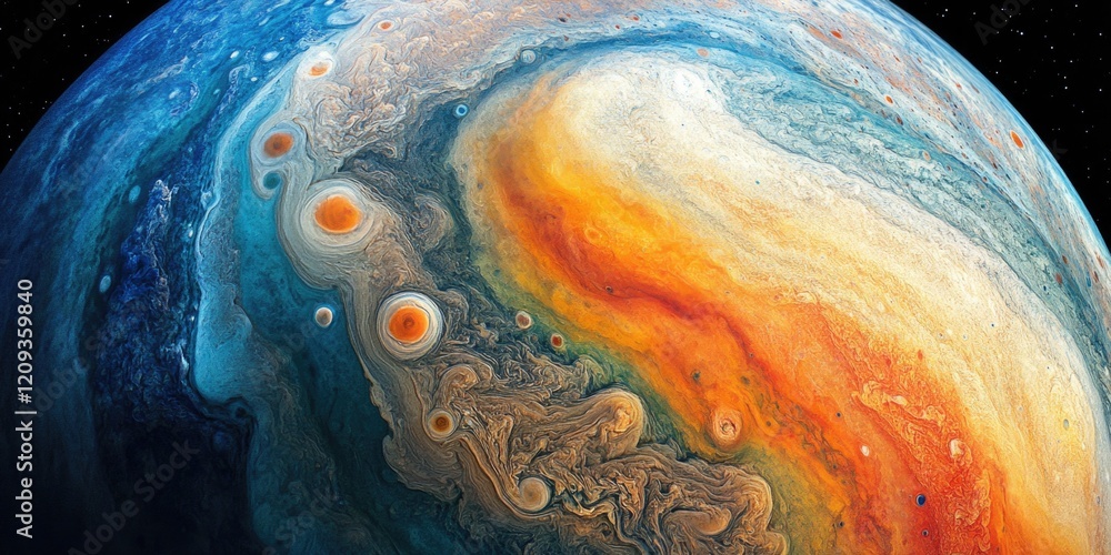 Canvas Prints close-up of planet with clouds