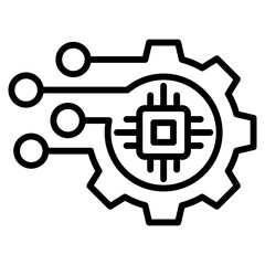 digital transformation single icon