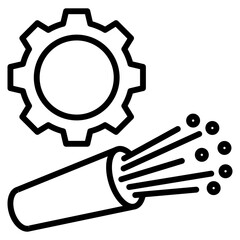 fiber optic single icon