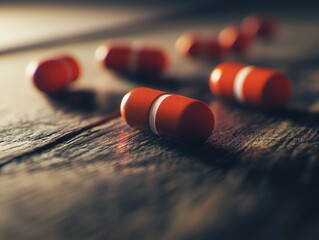 Red Pencils Close Up