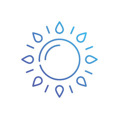 Sun vector icon