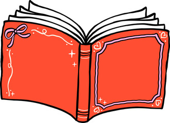 Valentine Bookish Open Book
