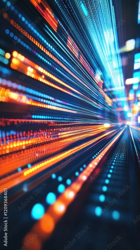 Poster digital data highway: a visual journey through the network