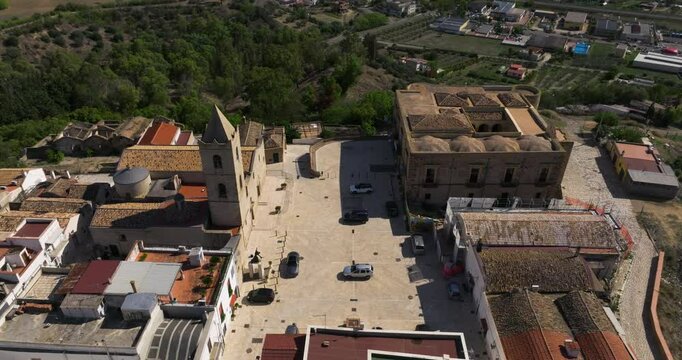 Drone Shot Over Bernalda Town In Basilicata, Italy