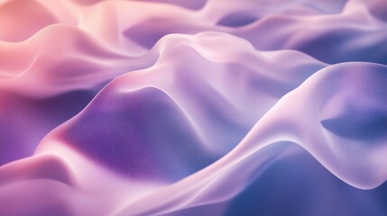 Obraz premium Abstract fluid waves in soft pastel colors create a calm and serene visual atmosphere.
