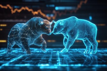 Bull vs Bear: The Digital Showdown of Market Forces