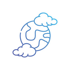 Environmental pollution vector icon