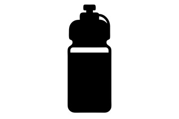 Water Bottle Icon with Minimal Design