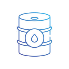 Oil barrel vector icon