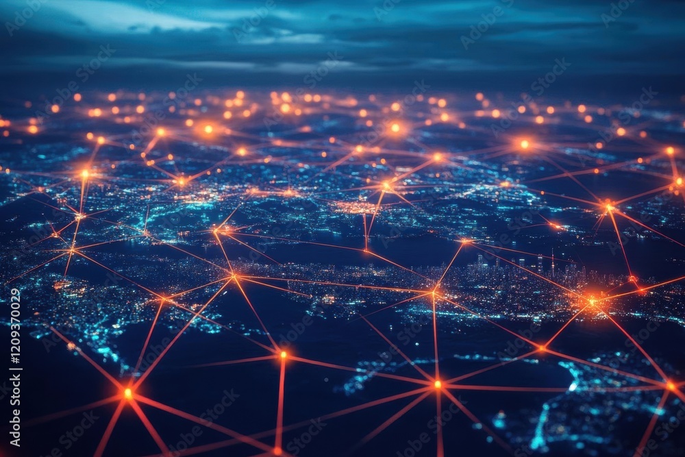 Poster global network connectivity: illuminating a connected world