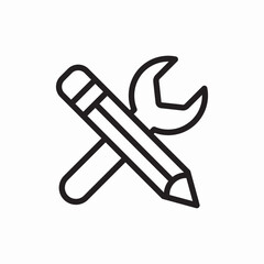 tools repair maintenance service icon vector sign