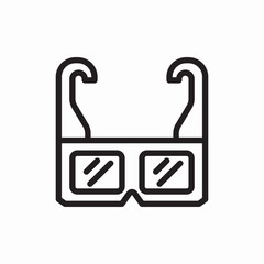 glasses optical vision accessory icon vector sign