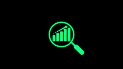 Graph Insights Icon Business Analytics Symbol
Data Search and Analysis Infographic Analytics Icon
Magnified Chart Concept