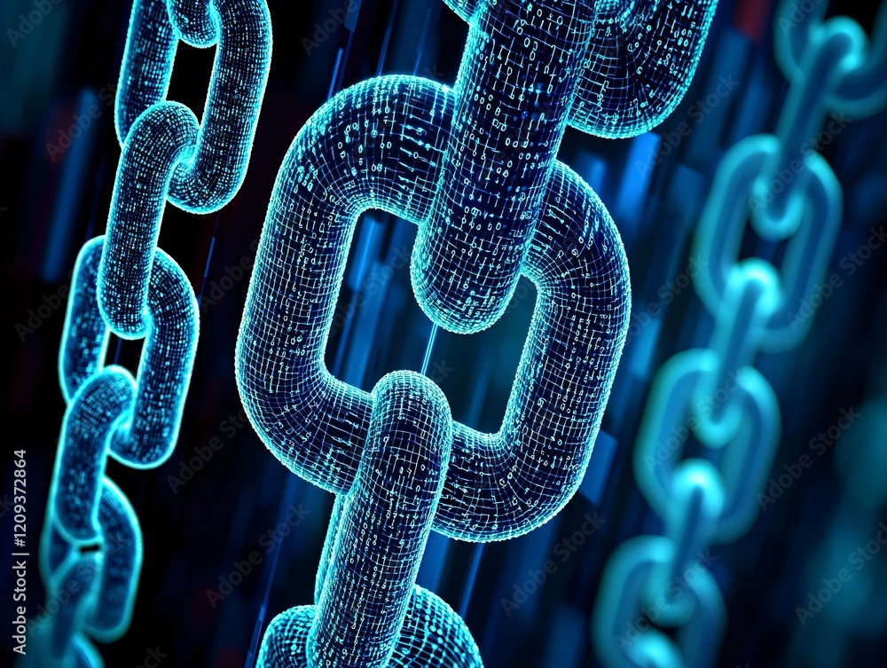 Poster a close-up of encrypted digital data streams representing communication privacy.