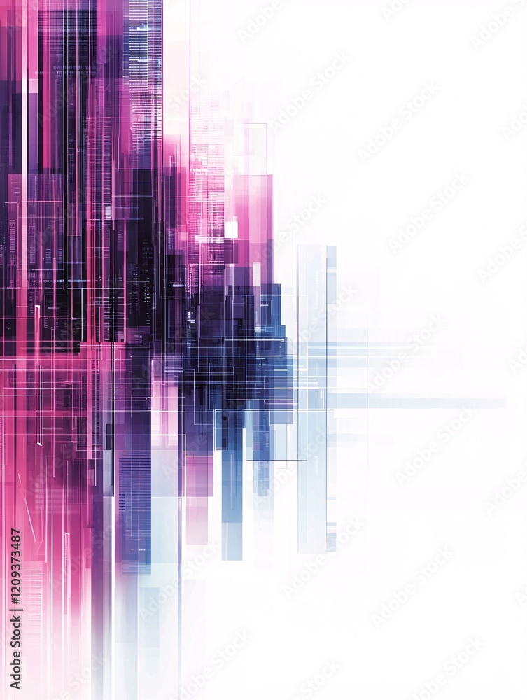 Poster a vibrant cityscape overlayed with data streams and connected devices symbolizing urban communicatio