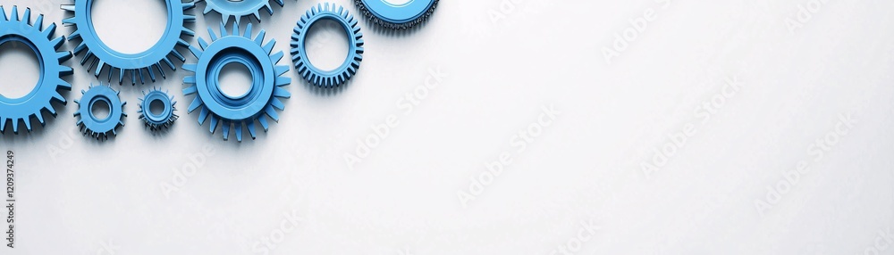 Poster a symbolic representation of interconnected gears representing synchronized communication processes.
