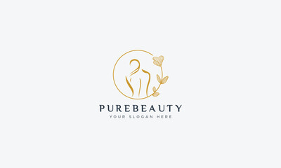 Fashion and beauty logo design  vector template