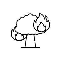 Wildfire vector icon