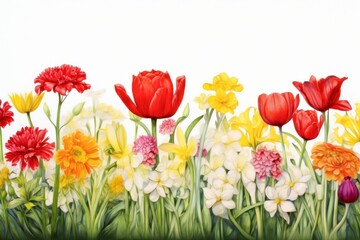 Fototapeta premium Tulip carnation outdoors flower