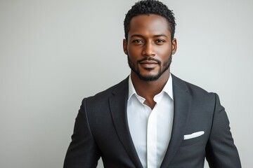 Professionelle Gesch&auml;ftsportr&auml;ts von selbstbewussten M&auml;nnern und Frauen