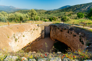 Mycenae, Greece. Vaulted Lions tomb 